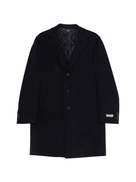 Canali Kei buttoned overcoat