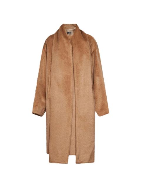 Dolce & Gabbana scarf-detail single-breasted coat
