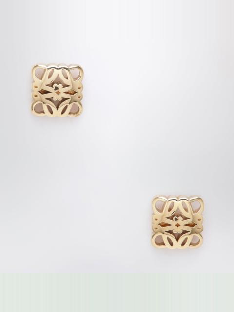 Loewe Gold-tone Anagram Bombé stud earrings
