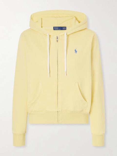 Polo Ralph Lauren Logo-embroidered Cotton-blend Zip-up Hoodie