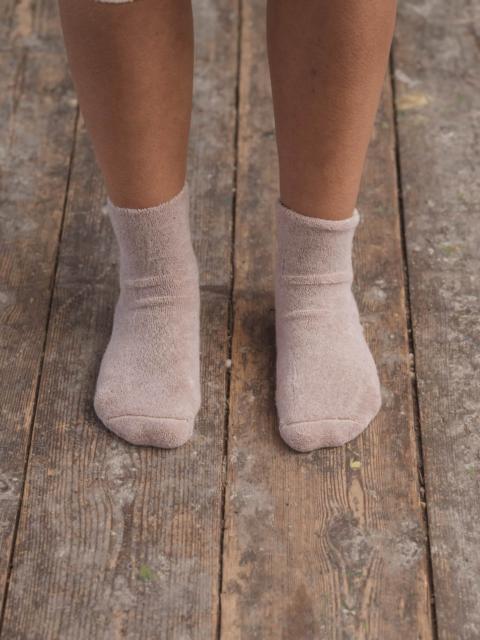 BASERANGE Buckle Overankle Socks - Textured Organic Cotton