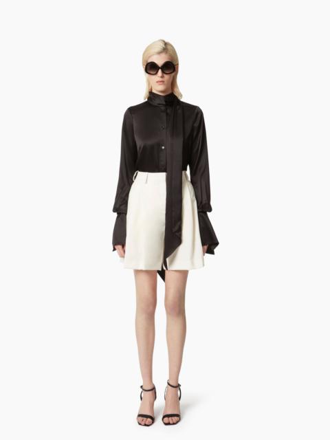NINA RICCI SATIN LAVALIERE SHIRT