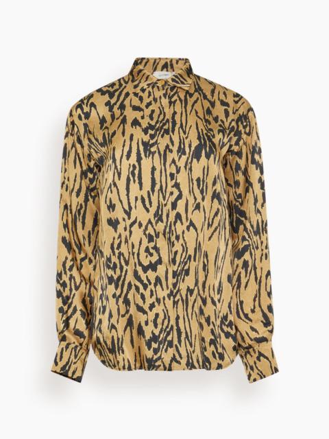 forte_forte Moiree Print Satin Oversized in Honey