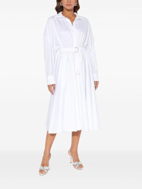 NORMA KAMALI belted-detail midi shirt dress
