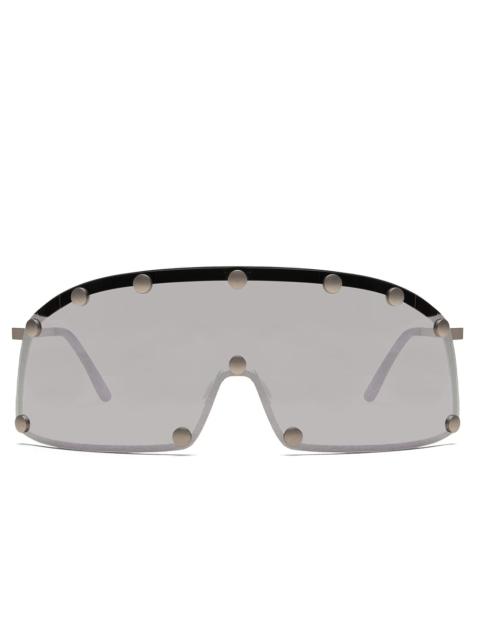 Rick Owens DRKSHDW SUNGLASSES SHIELDING - SILVER