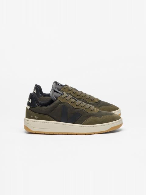 VEJA V-90 B-MESH OLIVE BLACK