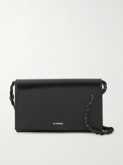 Jil Sander Tangle Leather Shoulder Bag