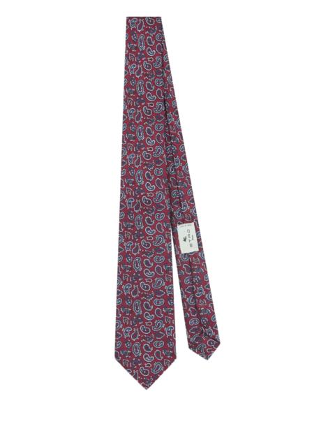 Etro Etro Jacquard Paisley Silk Tie