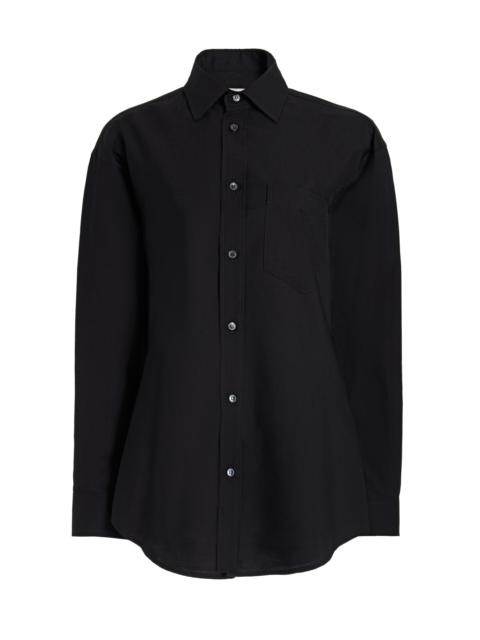 DARKPARK Anne Tailored Lightweight Wool Shirt black