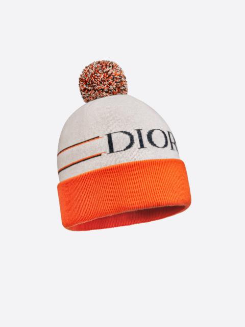 Dior 'DIOR' Band Pompon Beanie