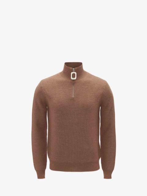 JW Anderson Puller half-zip ribbed jumper