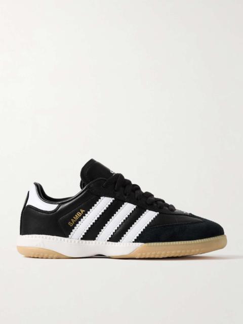 adidas Originals Samba MN suede-trimmed leather sneakers