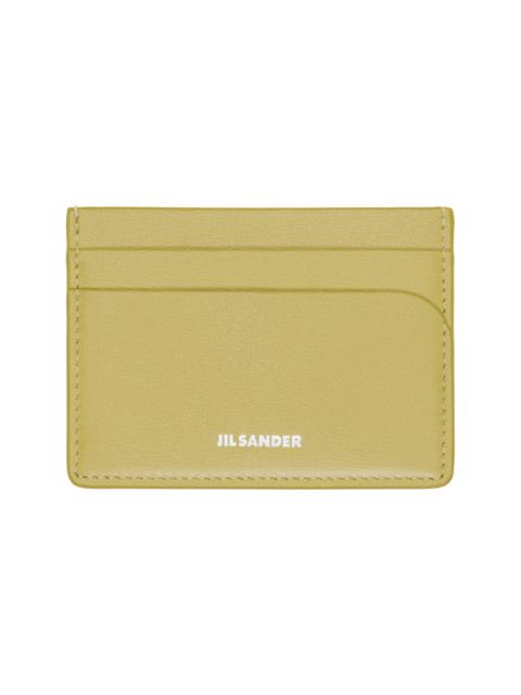 Jil Sander Green Curve Card Holder