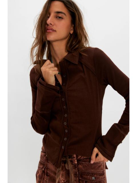 FREE PEOPLE We The Free Happy Valley Button Down Shirt