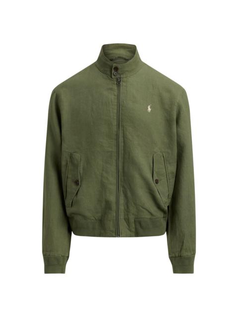 Polo Ralph Lauren Men's Herringbone Linen Windbreaker Jacket - Garden Trail