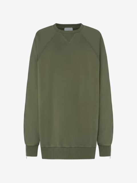HALFBOY®️ zipped-sleeve sweatshirt