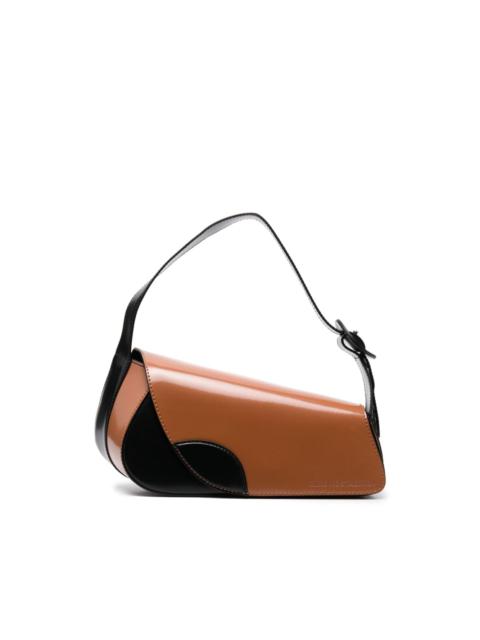 Kiko Kostadinov two-tone leather tote bag