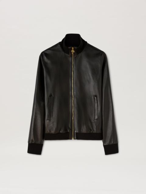 LEATHER TRACK JACKET