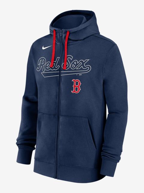 Nike Boston Red Sox Knockout Script Men's Nike MLB Full-Zip Hoodie