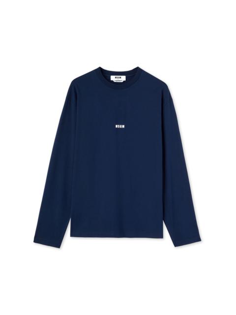 MSGM Long sleeve T-Shirt with Impact mini logo