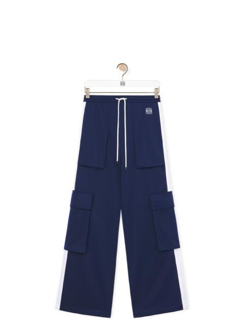 Cargo tracksuit trousers in technical jersey