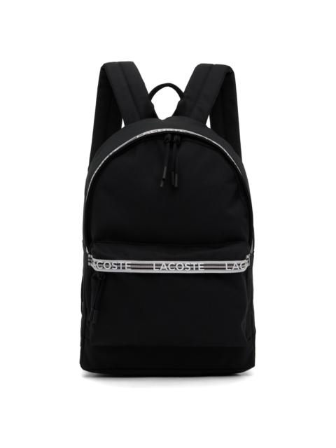 LACOSTE Black Neocroc Backpack