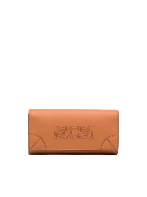 MCM Aren logo-embossed leather wallet