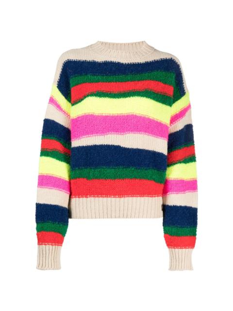 DSQUARED2 horizontal-stripe chunky-knit jumper