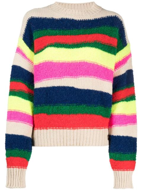 DSQUARED2 horizontal-stripe chunky-knit jumper