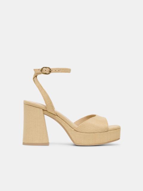 dolce vita FELICA HEELS NATURAL RAFFIA