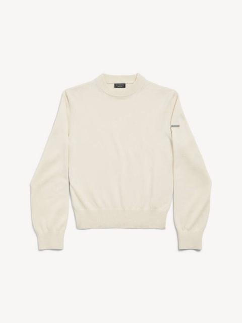 BALENCIAGA Women's Crewneck Sweater in Cream