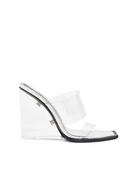 Alexander McQueen square-toe wedge-platform sandals