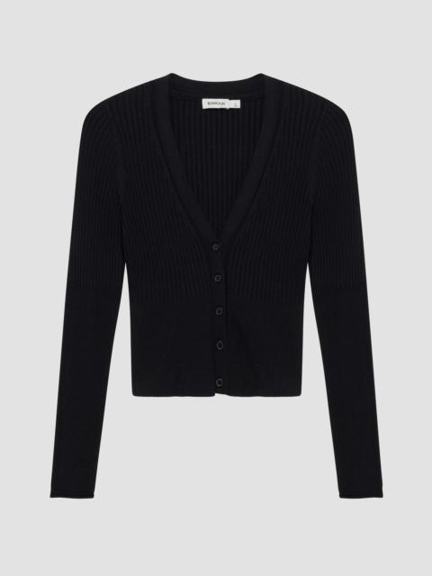 SIMKHAI Women's Ailany Shrunken Cardigan - Black