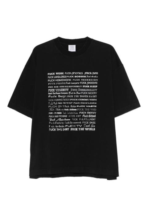 VETEMENTS printed T-shirt