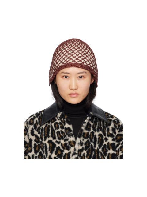 Maison Margiela Orange Handmade Lurex Beanie