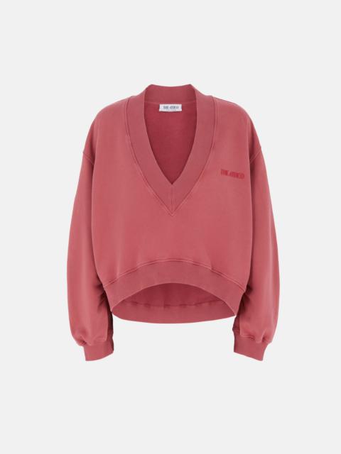 THE ATTICO FADED BORDEAUX SWEATER