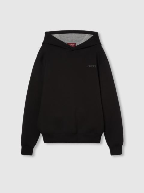 GUCCI Viscose jersey hooded sweatshirt