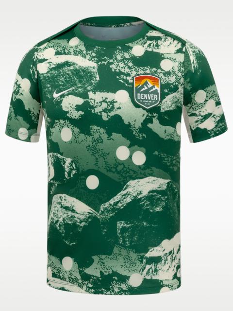 Nike Denver FC Men's Nike NWSL Short-Sleeve Pre-Match Top
