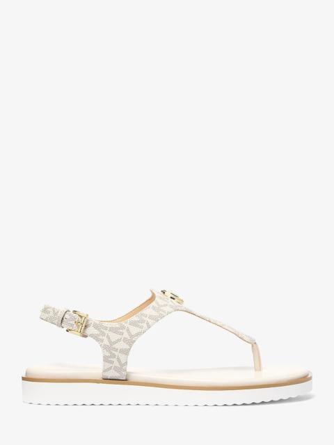 MICHAEL KORS Val Signature Logo Thong Sandal