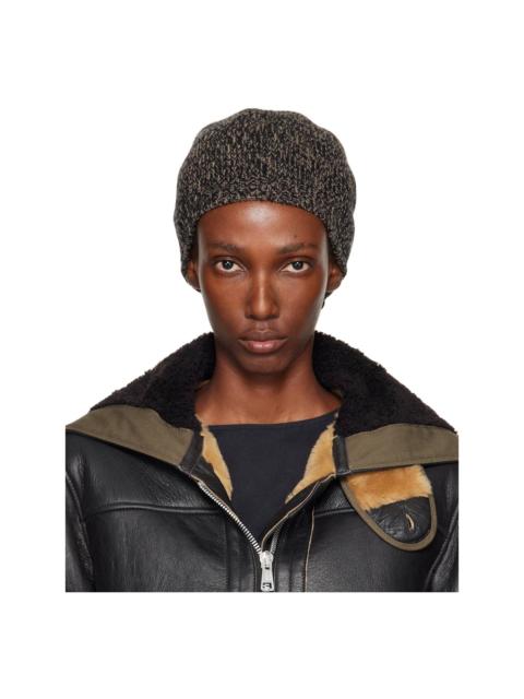 Our Legacy Black & Brown Classic Beanie