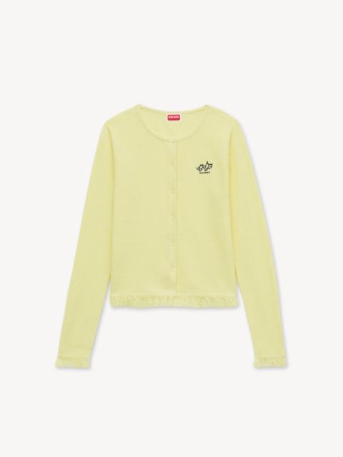 KENZO 'KENZO Sounds' embroidered cardigan in cotton linen