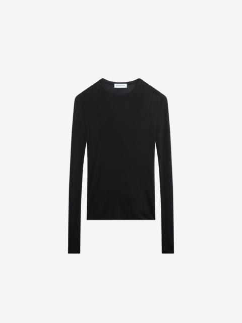 The Frankie Shop Kazel Thin Knit Top - Black