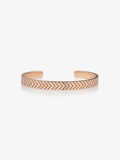 SPRWMN DIAMOND CHEVRON FRIENDSHIP CUFF 6MM