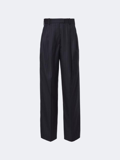 Givenchy Pinstripe pleated wool wide-leg pants