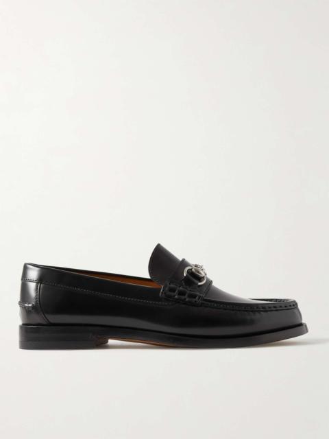 GUCCI Kaveh Horsebit Leather Loafers