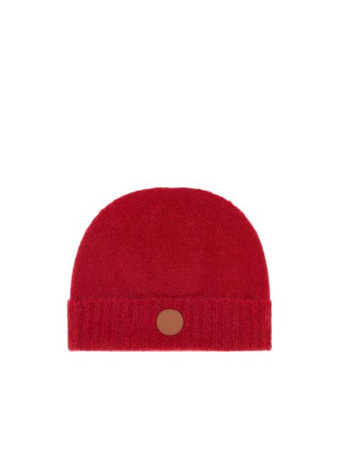 Vivienne Westwood logo-patch fluffy beanie hat