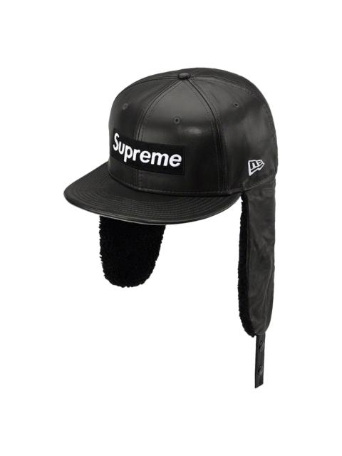 Supreme Leather Earflap Box Logo New Era 'Black'