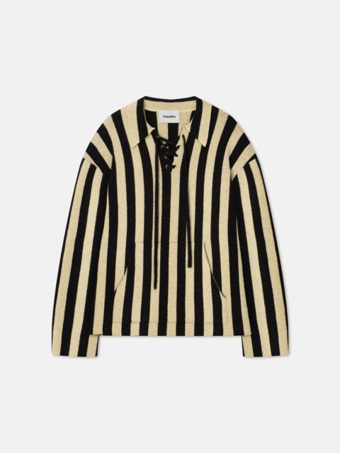 Striped Terry-Knit Sweater