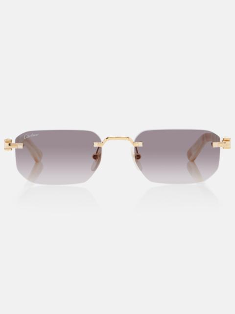 Cartier Signature C rectangular sunglasses