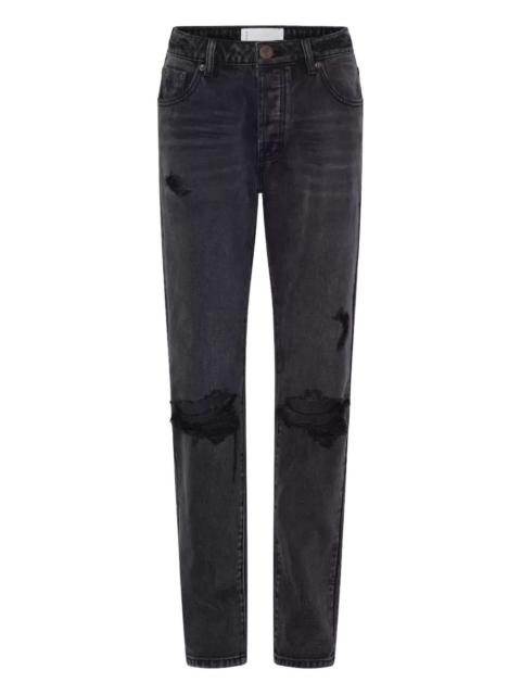 ONE TEASPOON five-pocket distressed jeans